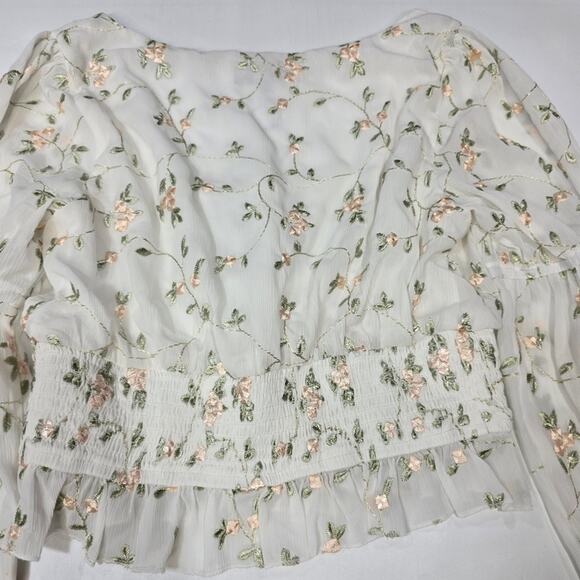 MAJORELLE Emerson Top in White Field - Picture 9 of 11